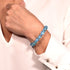Bleu | Aigue-marine | Argent | Bracelet Charmballa Verre Sirène